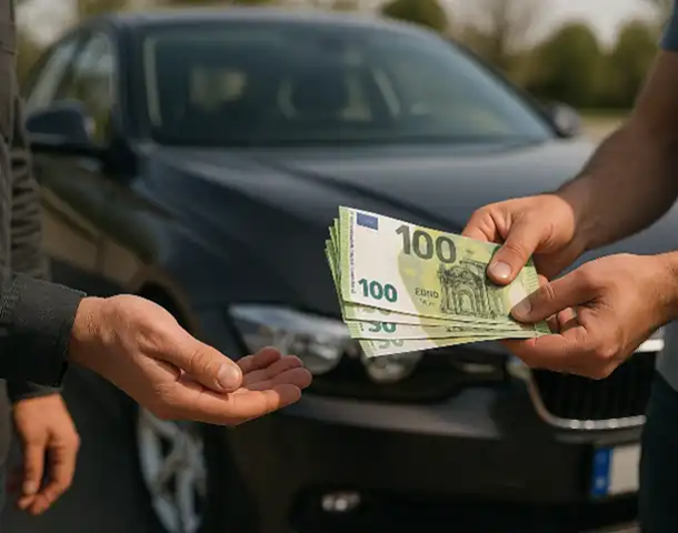 Ein direkter Barkauf beim Autoankauf in Dorsten zeigt die unkomplizierte Abwicklung vor Ort.